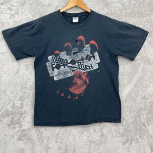 Judas Priest 2009 Tour Shirt Double Sided Heavily Distressed Metal